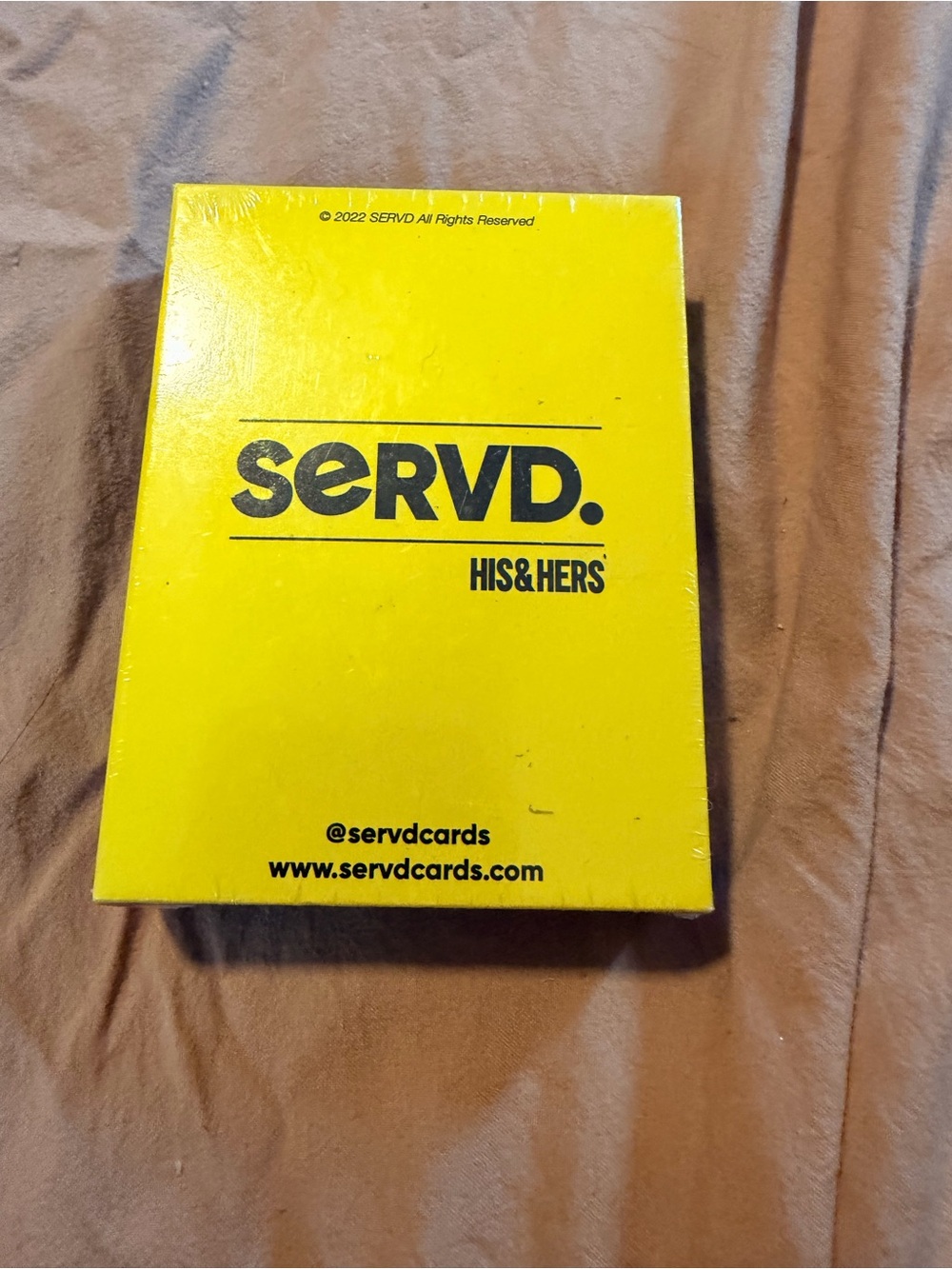 His & Hers Card Game - Yellow